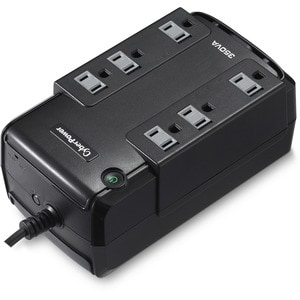 CyberPower CP350SLG Standby UPS Systems - 350VA/255W, 120 VAC, NEMA 5-15P, Compact, 6 Outlets, $75000 CEG, 3YR Warranty
