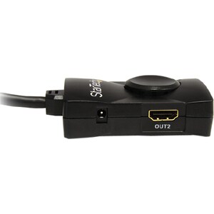 StarTech.com HDMI Splitter 1 In 2 Out - 1080p - 2 Port - USB-Powered - HDMI Multi Port - HDMI Audio Splitter - 1600 x 1200