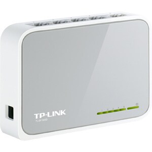 TP-Link TL-SF1005D 5 Ports Ethernet Switch - Fast Ethernet - 10/100Base-TX - 2 Layer Supported - Twisted Pair - Desktop