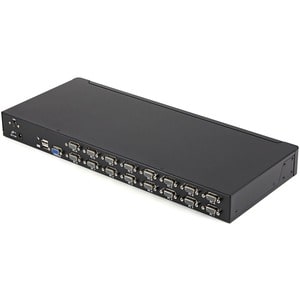 StarTech.com 16 Port 1U Rackmount USB KVM Switch Kit with OSD and Cables - 16 Port - 1U - Rack-mountable