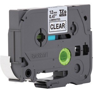 P-touch TZE131 Label Tape - 12.70 mm Width - Clear, Black - Grease Resistant, Grime Resistant - 1 Each