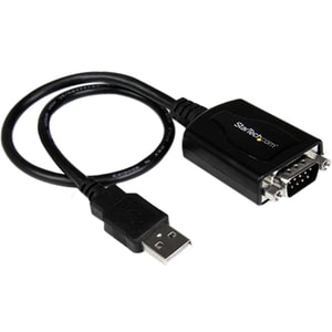 StarTech.com USB 2.0 auf Seriell Adapter - USB zu RS232 / DB9 Konverter (COM) 0,3m - Schwarz