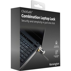 Kensington ClickSafe Combination Laptop Lock - 4-wheel - Combination Lock - Gray - For Notebook