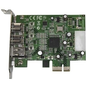 StarTech.com Adaptador Tarjeta FireWire PCI-Express Bajo Perfil de 2 Puertos F/W 800 y 1 Puerto F/W 400 - 3 Total puerto(s