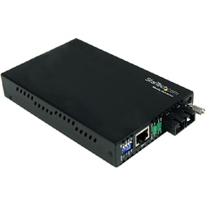 StarTech.com Gigabit Ethernet Single Mode Fiber Media Converter SC 40 km - 1000 Mbps - Supports standalone operation; or i