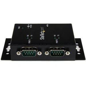 StarTech.com Hub adaptateur industriel USB vers série 2 ports à fixation murale avec clips de rail DIN - USB - PC, Mac - 2