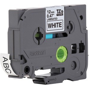 Brother P-touch TZE231 Label Tape - 11.94 mm Width - Rectangle - White - 1 Each - Grease Resistant, Grime Resistant