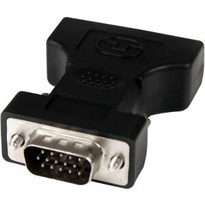 StarTech.com DVI-I to VGA Cable Adapter - Black - F / M - DVI I to VGA Adapter for Your VGA Monitor or Display (DVIVGAFMBK