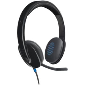 Logitech H540 Wired Over-the-head Stereo Headset - Black - Binaural - Semi-open - 200 cm Cable - USB