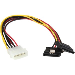 StarTech.com Câble adaptateur d'alimentation interne LP4 (4 broches) - Mâle vers 2x SATA femelle - 30 cm - Pour Disque SAT