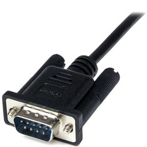 StarTech.com Câble Null Modem Croisé Série RS232 DB9 2 m - Noir - Cable for Modem, PC - Blindé - 28 AWG - Noir