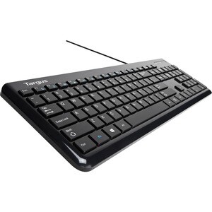 Targus Slim Internet Media USB Keyboard - Cable Connectivity - USB Interface Play/Pause, Previous Track, Next Track, Stop,