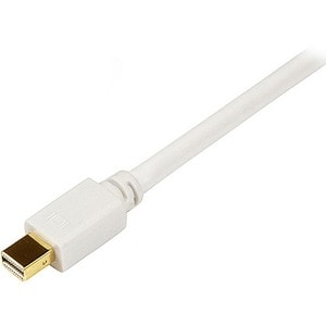 StarTech.com 6 ft Mini DisplayPort to DVI Adapter Converter Cable - Mini DP to DVI 1920x1200 - White - Connect a DVI displ