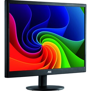 Monitor LCD AOC E970SWN 47 cm (18,5") WXGA LED - 16:9 - Negro - 1366 x 768 - 16,7 Millones de colores - 200 cd/m² - 5 ms -