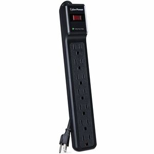 CyberPower CSB7012 Essential 7-Outlets Surge Suppressor with 1500 Joules and 12FT Cord - Plain Brown Boxes - 7 x NEMA 5-15