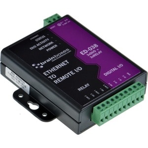 Brainboxes - ED-038 Ethernet to Digital I/O Relay 3 INPUT 3 RELAY 1 & ETHERNET PORT