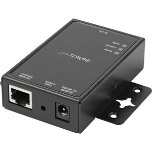 StarTech.com 1 Port RS232 Serial to IP Ethernet Converter / Device Server - Aluminum - 1 x Network (RJ-45) - 1 x Serial Po