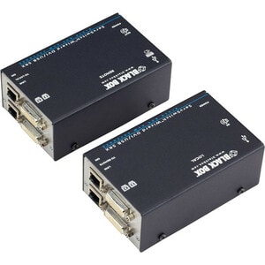 Black Box ServSwitch Wizard SRX DVI-D/USB Extender, Dual-Head - 1 Computer(s) - 1 Local User(s) - 196 ft Range - 3840 x 24