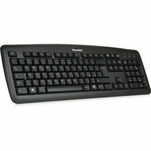 Hamlet Tastiera Italiana USB Black Soft Touch. Meccanica silenziata per utilizzo professionale. Stampa laser di alta quali