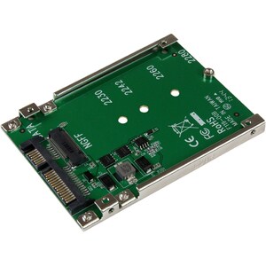 StarTech M.2 SATA SSD to 2.5in SATA Adapter, Open-Frame Bracket Converter, 7mm High, M2 Drive Adapter, Not Compatible with