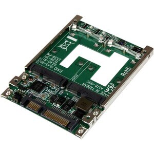 StarTech.com Convertitore adattatore doppia SSD mSATA a RAID SATA 2,5" - SATA/600 - Serial ATA/600 Controllore - Supporto 
