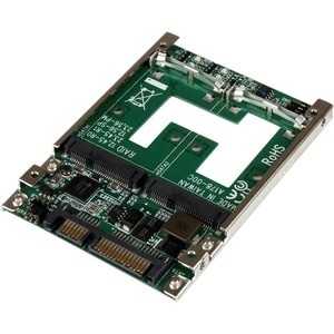 StarTech.com Dual mSATA SSD to 2.5" SATA RAID Adapter Converter - SATA/600 - Serial ATA/600 Controller - RAID Supported - 