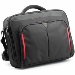 Targus Classic+ CN415EU Tasche (Aktentasche) für 38,1 cm (15 Zoll) bis 39,6 cm (15,6 Zoll) Notebook - Schwarz, Rot - Polye