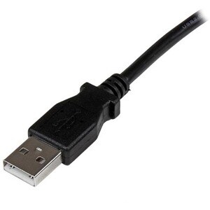 StarTech.com Cable Adaptador USB 2m para Impresora Acodado - 1x USB A Macho - 1x USB B Macho en Ángulo Derecho - Cable for