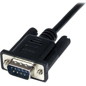 StarTech.com 1m Black DB9 RS232 Serial Null Modem Cable F/M - Cable for Modem - First End: 1 x 9-pin DB-9 RS-232 Serial - 