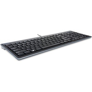 Kensington Slim Type Wired Keyboard - Cable Connectivity - USB Interface - Volume Up, Volume Down, Sleep, Mute Hot Key(s) 
