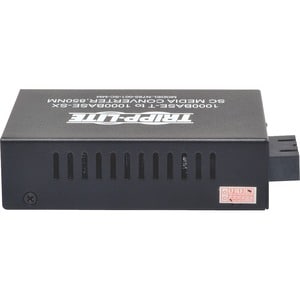 Tripp Lite by Eaton Gigabit Multimode Fiber to Ethernet Media Converter, 10/100/1000 SC, 550 m, 850 nm - 1 x Network (RJ-4