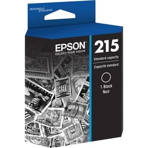Epson 215 Original Inkjet Ink Cartridge - Black - 1 Each - 215 Pages
