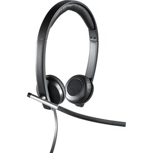Logitech H650e Com fios Headset Fone de ouvido - Binaural - Supra-aural - 50 Hz para 10 kHz - Cancelamento de ruído Microp