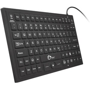 SIIG Industrial/Medical Grade Washable Backlit Keyboard with Pointing Device - Cable Connectivity - USB 2.0 Interface - 89