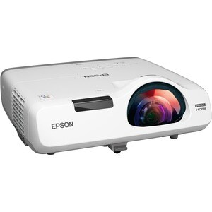 Epson PowerLite 525W Short Throw LCD Projector - 16:10 - White - 1280 x 800 - Front, Rear, Ceiling - 720p - 5000 Hour Norm