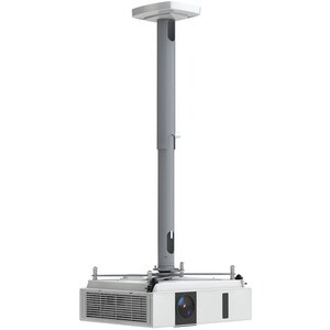 KINDERMANN Comfort2 Deckenhalterung für Projektor - Silber - Höhenverstellbar - max. 20 kg Traglast