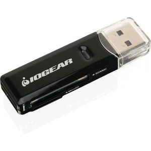 IOGEAR Compact USB 3.0 SDXC/MicroSDXC Card Reader/Writer - SD, SDHC, SDXC, MultiMediaCard (MMC), Micro Size MultiMediaCard