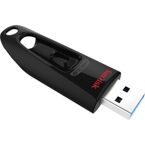 SanDisk Ultra 128 GB USB 3.0 Flash Drive - Black - 5 Year Warranty