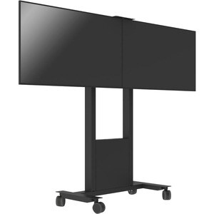 SMS Func Display Stand - Up to 165.1 cm (65") Screen Support - 110 kg Load Capacity - Floor - Black - Mobility