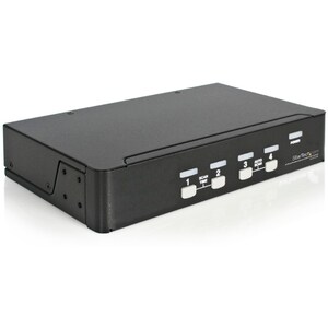 4 Port Professional VGA USB KVM Switch with Hub - 1U Rack-mountable KVM Switch (SV431USB)
