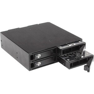 StarTech.com Backplane mobile per rack hot-swap 5,25" a 4 alloggiamenti HDD SATA/SAS da 2,5" - 6 Gbps - 4 x Disco rigido s