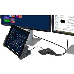 StarTech.com 4 Port Mini DisplayPort MST Hub - 4K 30Hz - Mini DP to DisplayPort Splitter for Multiple Monitors - mDP to DP