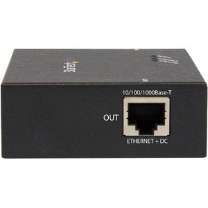 StarTech.com 1 Port Gigabit PoE+ Extender - 802.3at and 802.3af - 100 m (330 ft) - Power over Ethernet Extender - PoE Repe