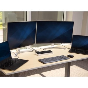 StarTech.com Dual Monitor KVM Docking Station - for Two Laptops - 4K - File Transfer - Universal Laptop Docking Station (U