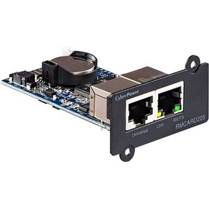 CyberPower RMCARD205 UPS & ATS PDU Remote Management Card - SNMP/HTTP/NMS/Enviro Port* - 2 x Network (RJ-45) Port(s) - Black