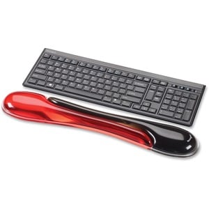 Kensington Duo Gel Wrist Rest - x 479.4 mm x 88.9 mm Dimension - Red, Black - Gel - Slip Resistant - 1 Each