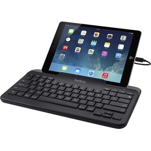 Belkin Keyboard - Cable Connectivity - English (US) - Black - Multimedia Hot Key(s) - Tablet