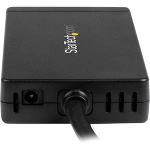 StarTech.com USB/Ethernet Combo Hub - USB Type C - External - Black - TAA Compliant - 3 Total USB Port(s) - 3 USB 3.0 Port