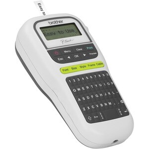 Brother P-Touch 110 Handheld Label Maker - Thermal Transfer - 0.79 in/s Mono - 3 Fonts - 180 dpi - Tape, Label - 0.14" , 0