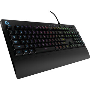 Logitech G213 Prodigy RGB Gaming Keyboard - Cable Connectivity - USB 2.0 Interface - Play, Pause, Volume Control Hot Key(s